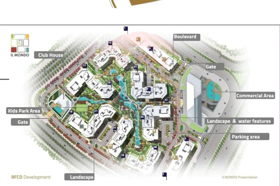 Apartment for sale 180 m New Administrative Capital (IL Mondo Compound - R7)