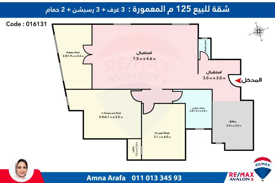 Apartment for sale 125 El Mamora El Shatea
