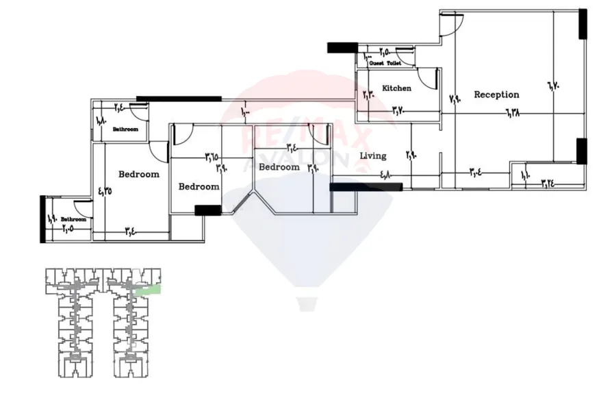 Apartment for sale 186 m Muruj (Elghoniemy)