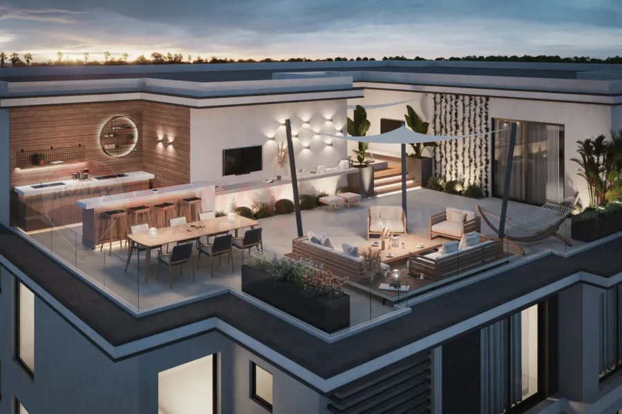 Apartment for sale (Creek Town) New Cairo 128 m installment