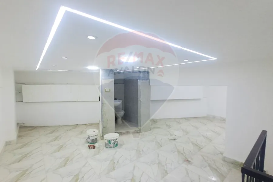 Shop for rent 45 m Wabour Elmayah (branched from Galal El-Din El-Desouki St.) + 45 m Up floor