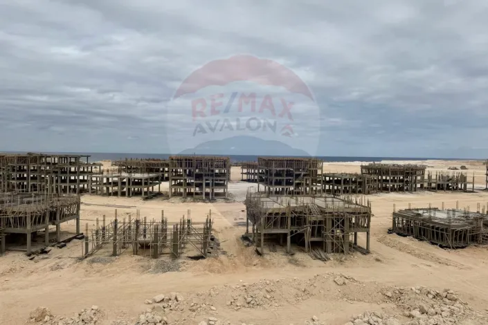 Duplex chalet for sale (Cali Coast - Ras Al-Hikma) 115 m