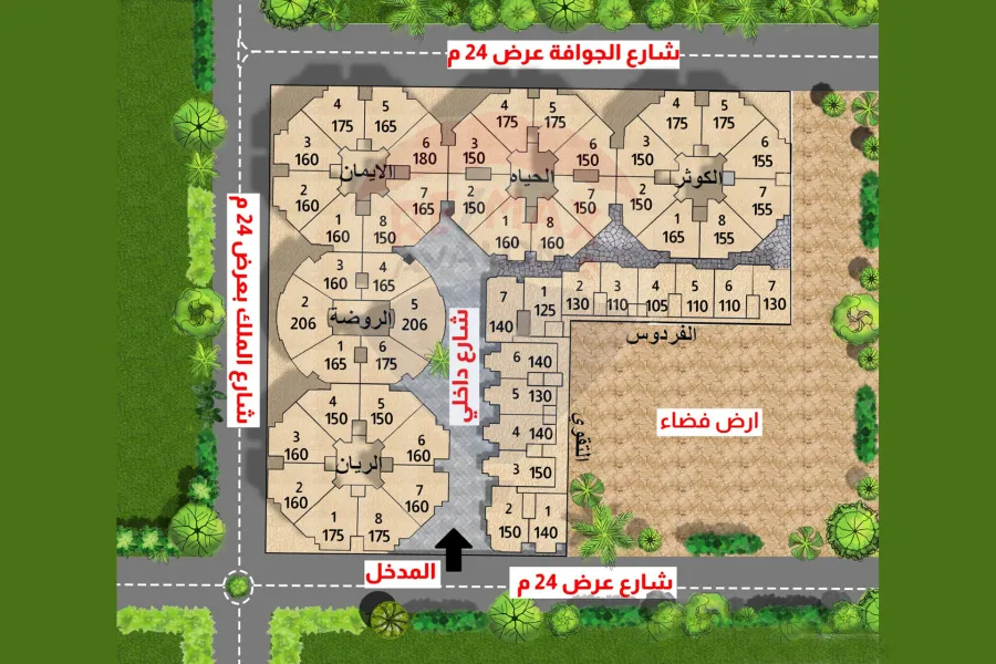 Commercial unit for rent 4,000 m Al-Mandara (Cecelia compound)