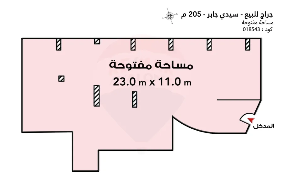 Garage for sale 205 m sidi gaber (Abu Qir Street directly)