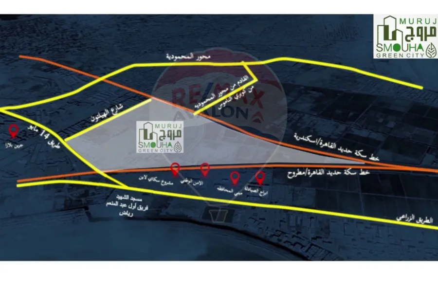 شقة للبيع 103 م سموحة (مروج)