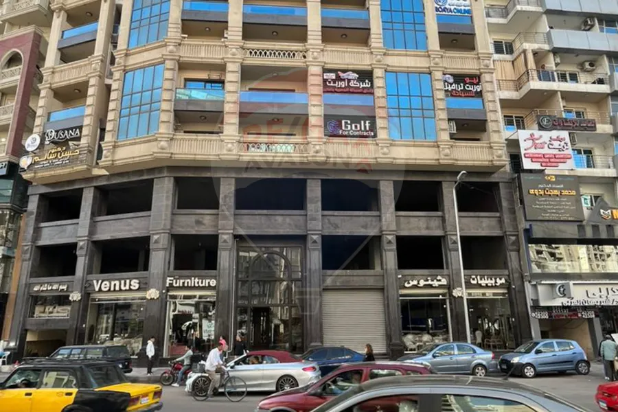 Shop + Mezan for rent 70 m + 350 m Smouha (Fawzy Moaaz st.)
