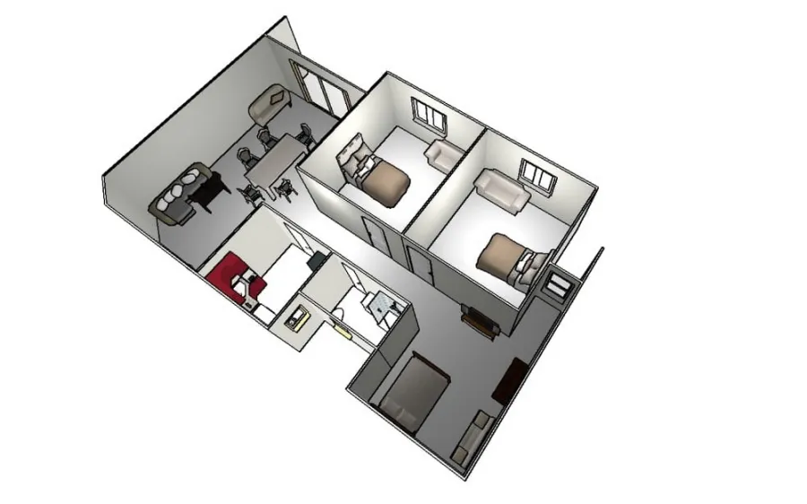 Apartment For Sale 135m Smouha (Lotus Gardens Compound - Hilton St.) Semi Finished