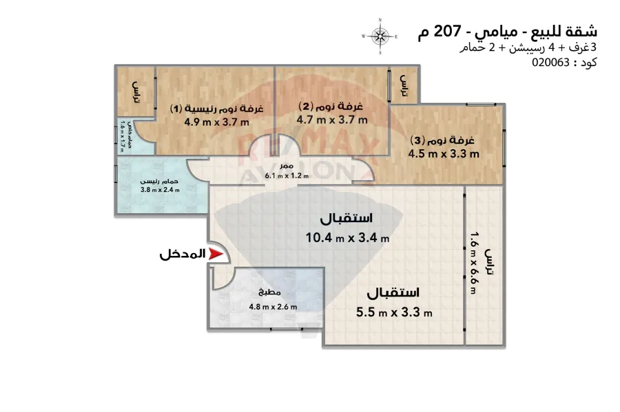 Apartment for sale 207 m Miami (Main Street 45)