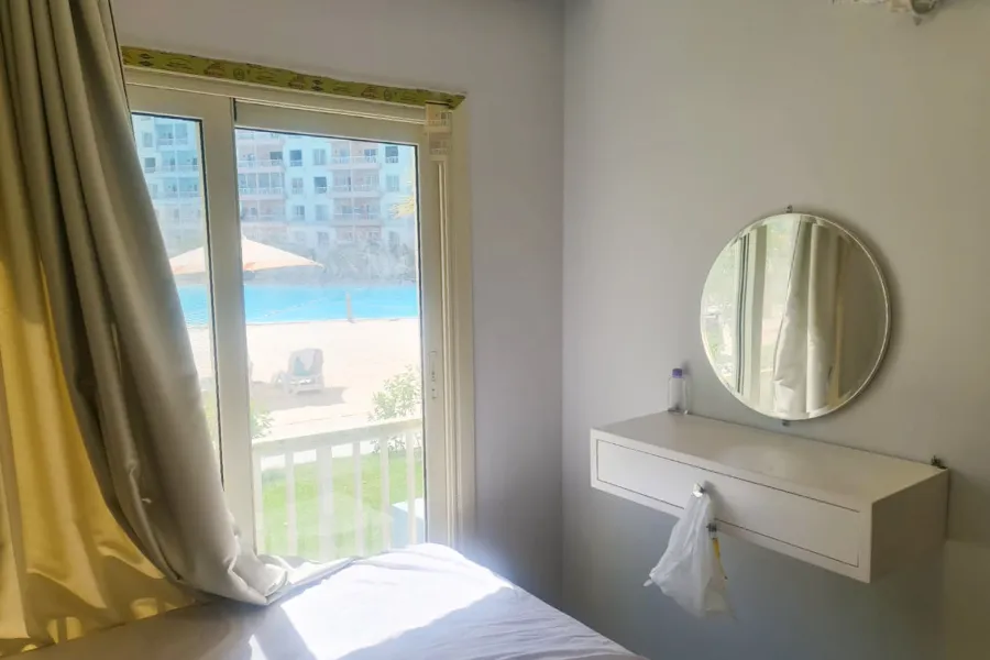 شاليه أرضي بجاردن للبيع (بورتو جولف - سيا لاجون) 68 م