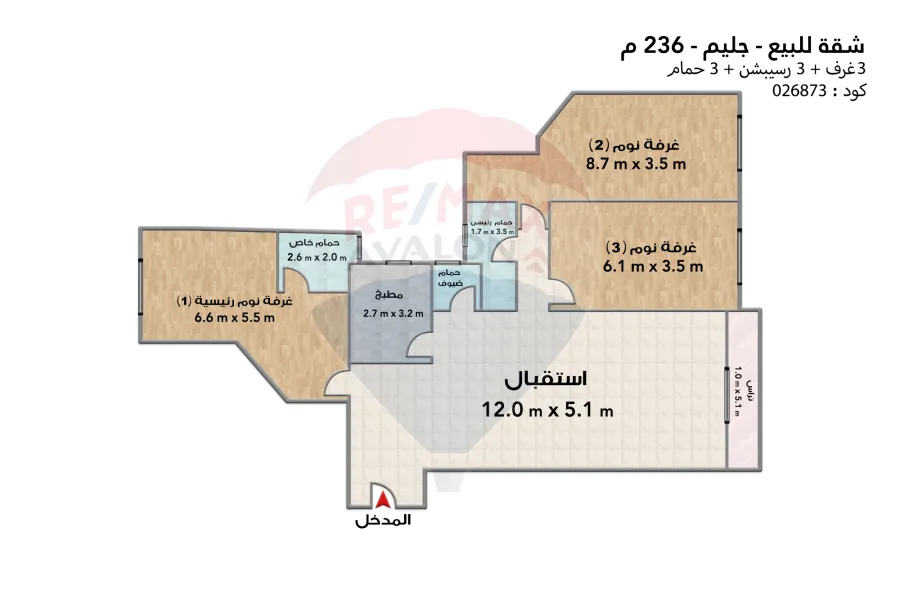 Apartment for sale 236 m Gleem (Steps from Abu Qir St.)