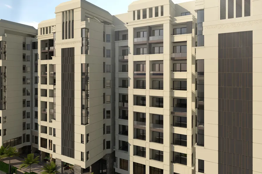 شقة للبيع 153 م سموحة ( منطقة النوادى الجديده - بجوار جرين بلازا )