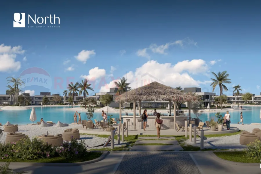 Ground chalet with garden for sale North coast (Sidi Abdelrahman - Q North compound) 96 m