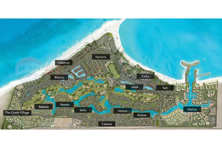 Villa for sale 760 m North Coast, Sidi Abdel-Rahman ( Marassi, Safi ) directly on the sea