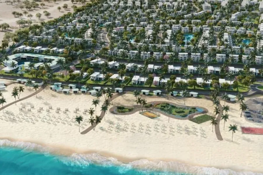 شاليه أرضي + جاردن للبيع (مارسيليا بيتش 5) رأس الحكمة 90 م شاليه + 77 م جاردن