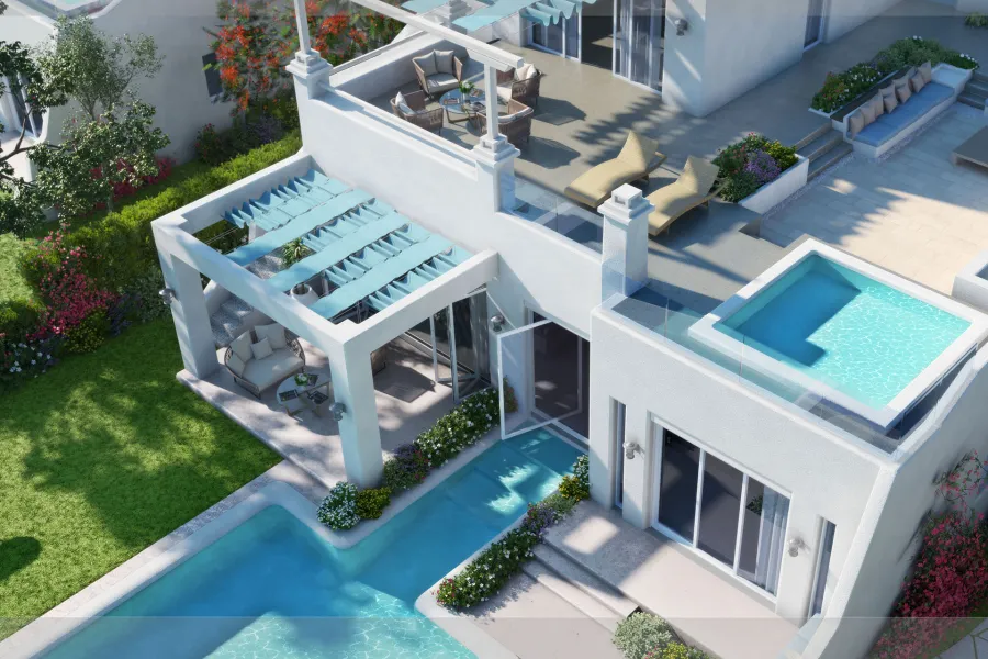 شاليه ستاند الون للبيع (جيفيرا) رأس الحكمة 180 م + 180 م روف