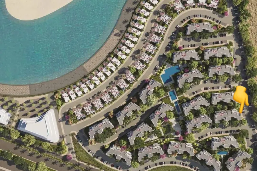 Ground chalet with garden for sale 220 m (Palm Hills - El Alamein)