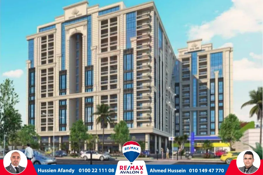 شقة للبيع 259م سموحة (كومبوند كريستال تاورز)