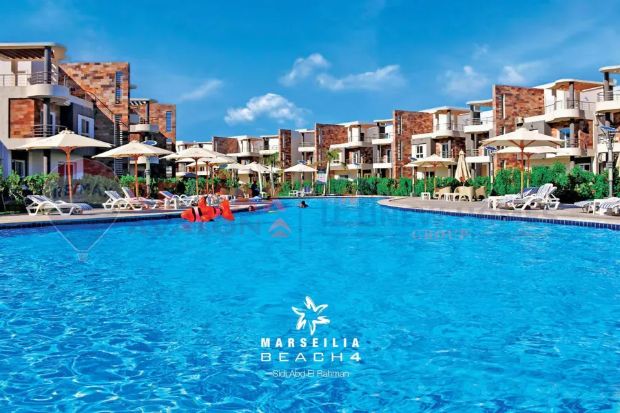 Chalet + roof for sale North Coast (Marseilia Beach 4 - Sidi Abdelrahman) 85 m chalet + 85 roof