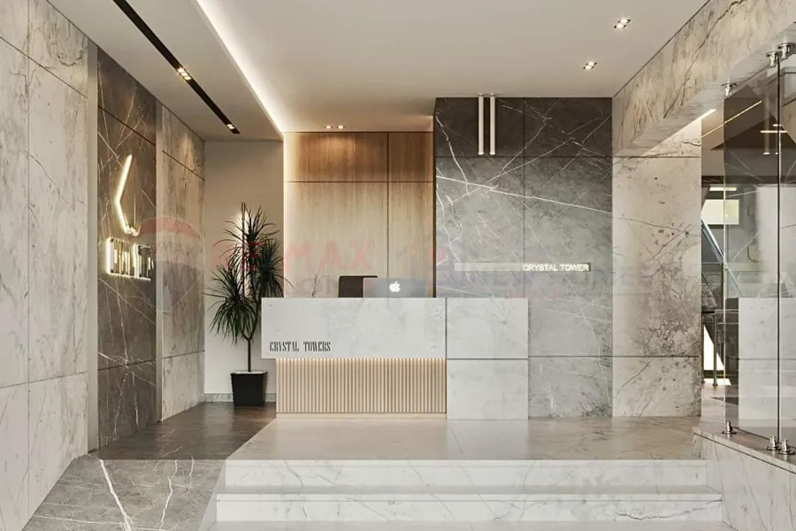 شقة للبيع 238 م سموحة (ابراج كريستال تاورز - امام نادى سموحة)