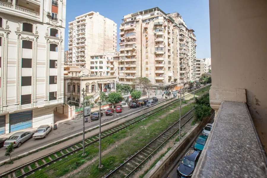 Commercial Flat for rent 995 m (125m Ground+ 870m Mizzan)- Rushdy (Ahmed Shawki St.- Directly on the tram)