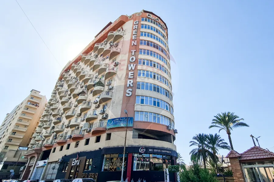 شقة للبيع 163 م سموحه ( كومباوند جرين تاورز )