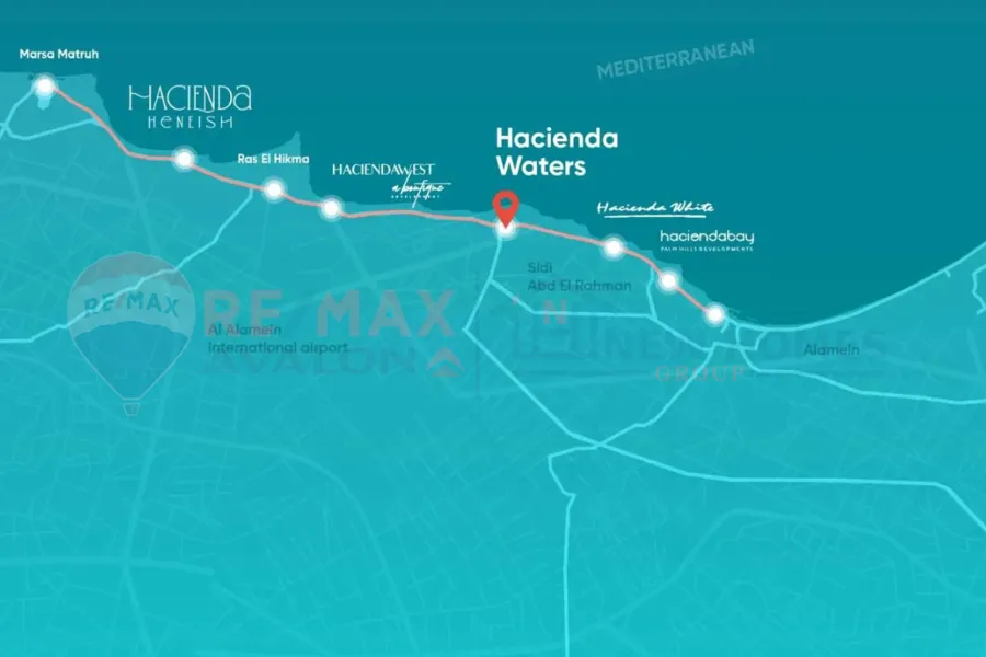 بنتهاوس للبيع ( هاسيندا ووترز - راس الحكمة) 106 م