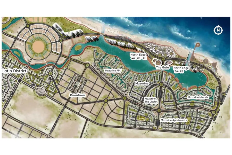 Penthouse for sale (Mazarine - El Alamein) 71 m + 79 terrace