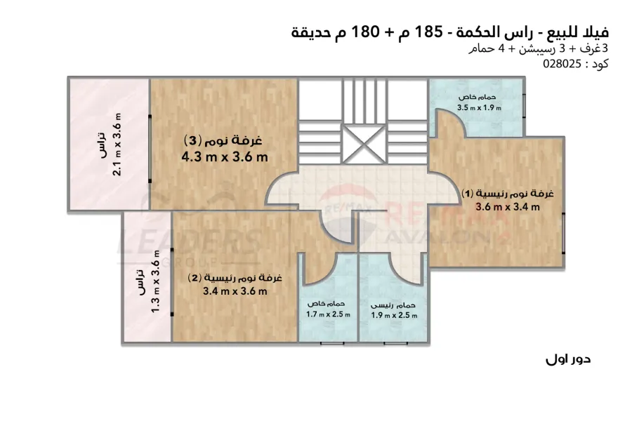 Twin House Villa for sale (Summer - Ras El Hekma) 270 m