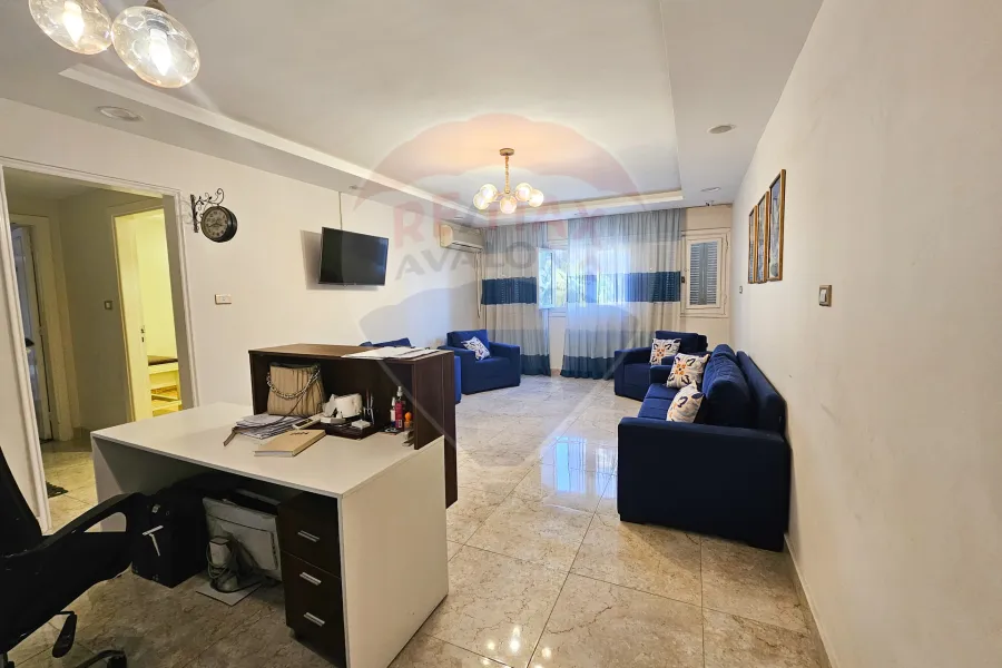 شقة اداري للإيجار المفروش 100 م سموحة (تعاونيات سموحة)