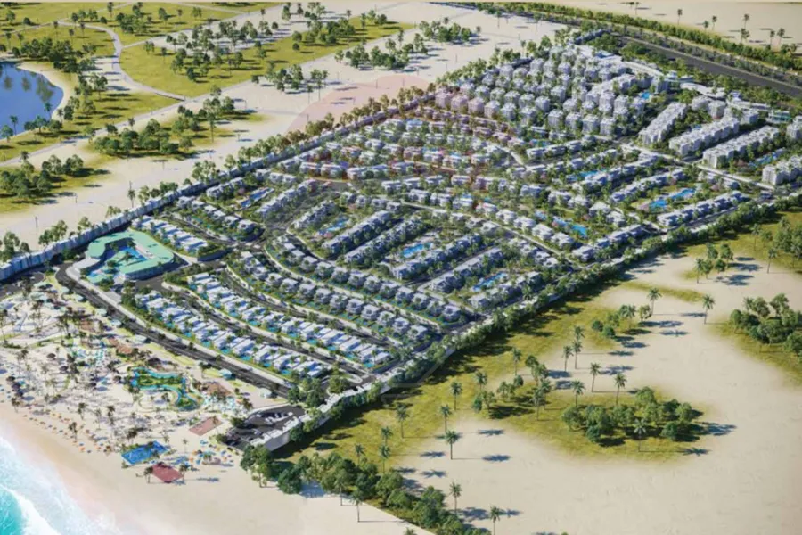 شاليه ارضي بجاردن للبيع (مارسيليا بيتش 5) 90 م