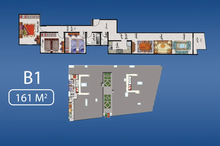 Apartment for sale 161m Wabor Elmayah-Tram Station-(Mirland Building)