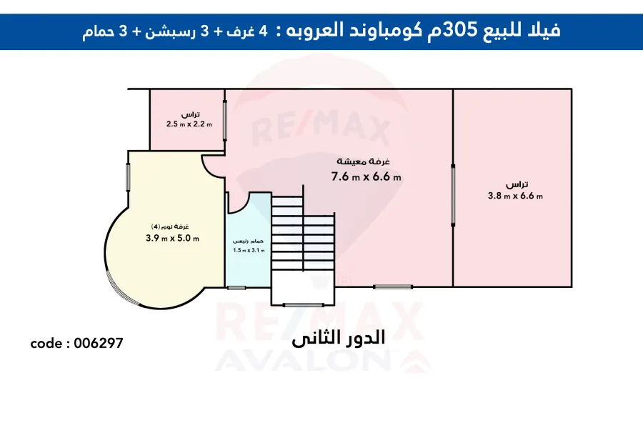 توين هاوس للبيع 305 م كينج مريوط  ( كومباوند العروبة)