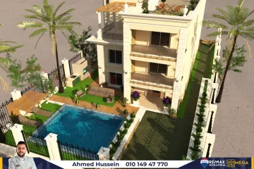 فيلا ستاند الون للبيع 450 م (كومباوند ميروزا)