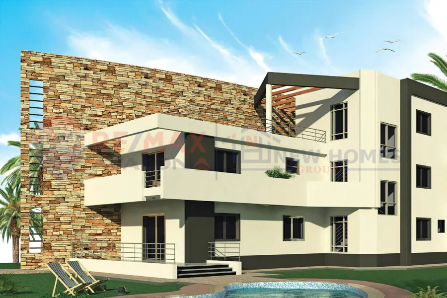 Chalet + roof for sale North Coast (Marseilia Beach 4 - sidi Abdelrahman) 85 m chalet + 85 m roof