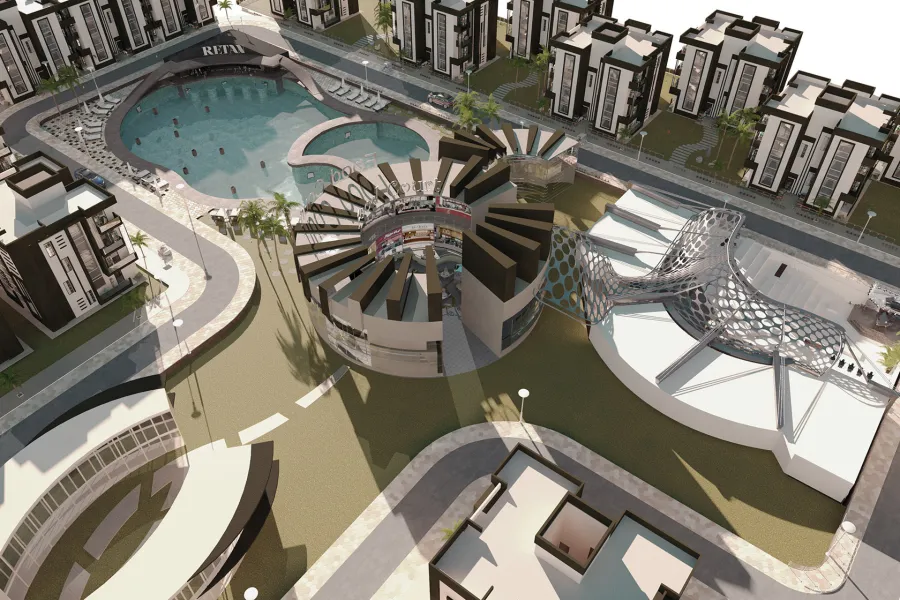 شاليه دوبلكس بجاردن للبيع (ريتان - سيدي عبد الرحمن) 130 م تقسيط