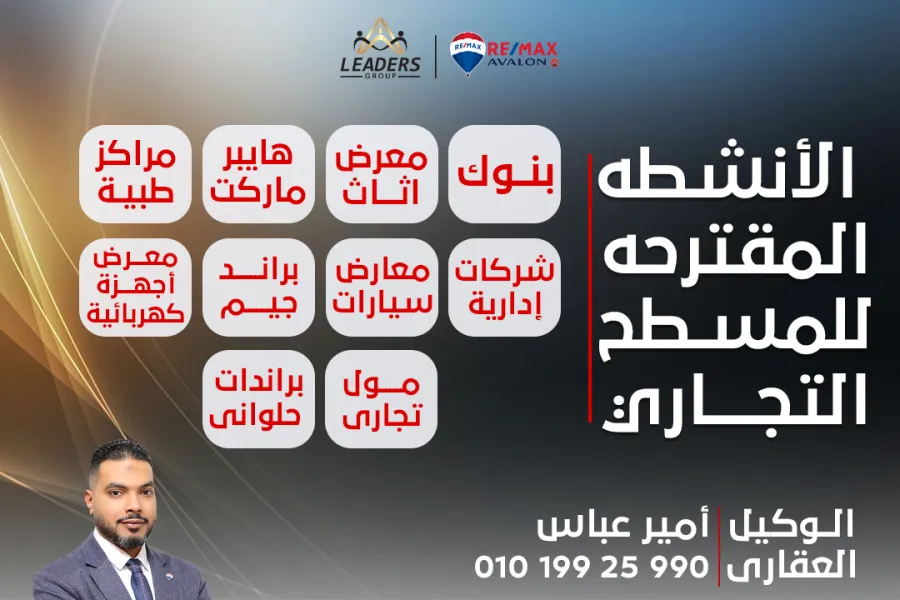 محل تجاري للايجار 1,300 م وابور المياة (ش جلال الدين الدسوقي)