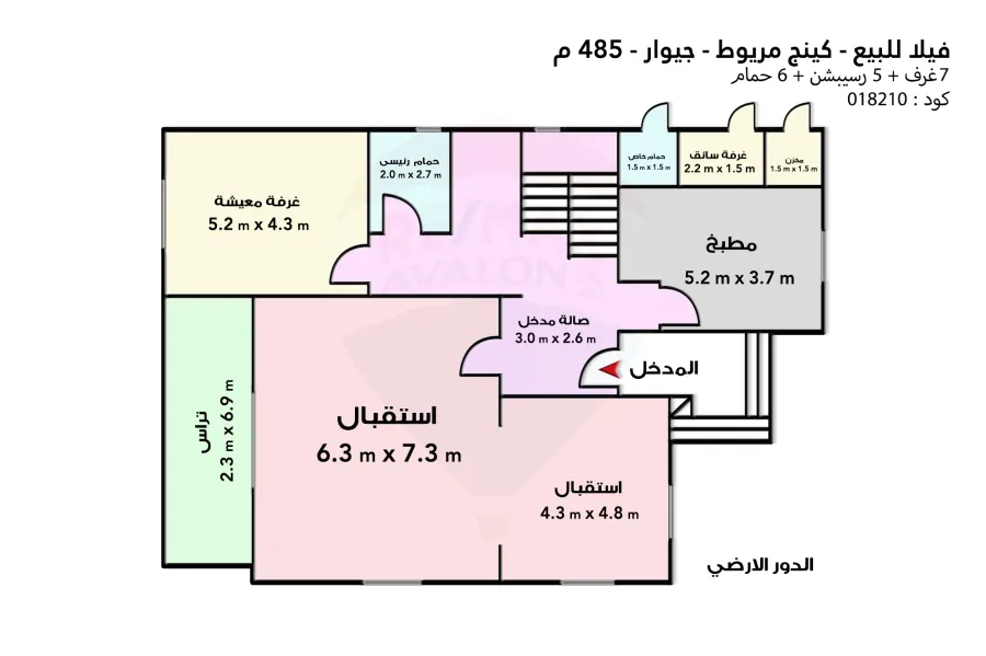 فيلا منفصلة للبيع 485 م  كينج مريوط (كومباوند جيوار)