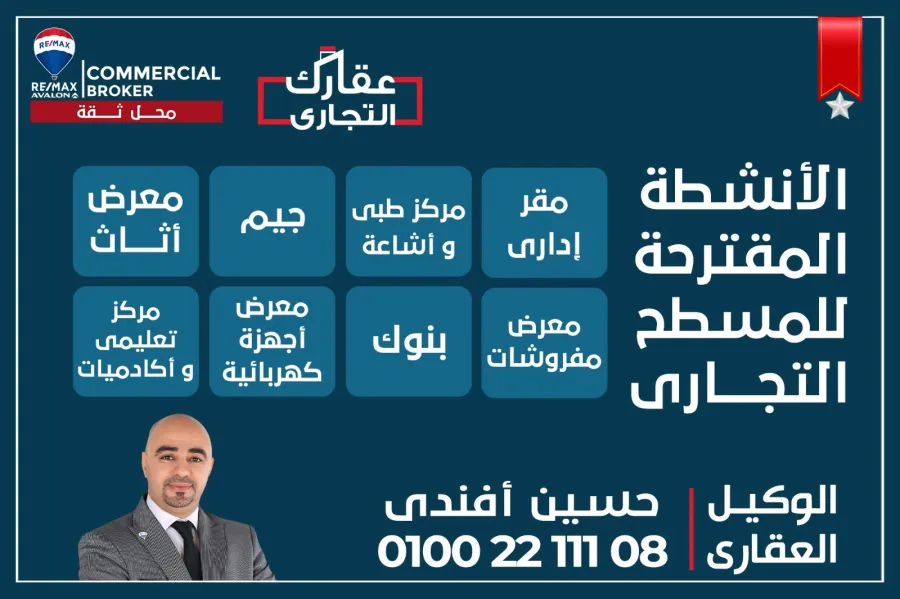 ميزانين إدارى بمدخل خاص للبيع 700 م  سموحة (ش البرت الاول)