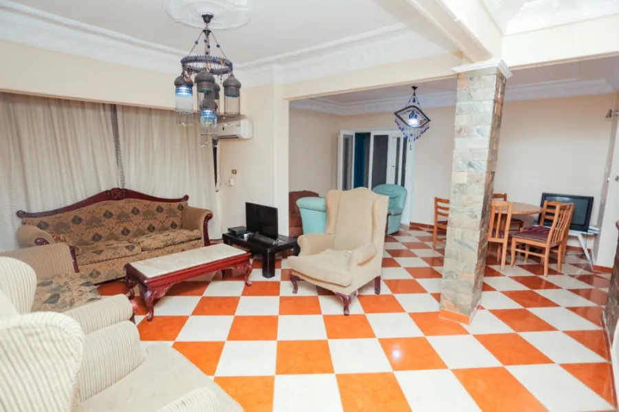 Furnished Apartment for rent 140m Maamoura Beach