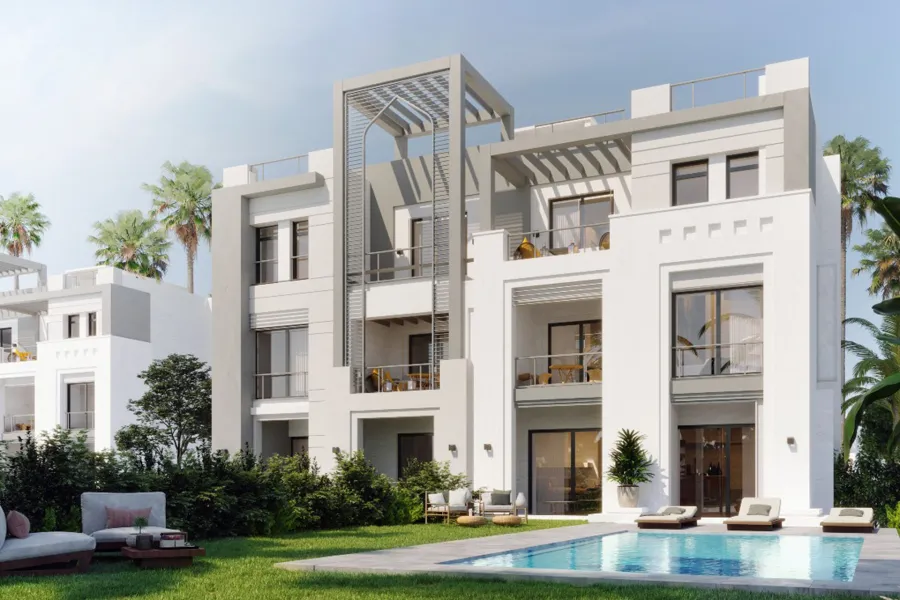 Ground chalet with garden for sale (Summer - Ras El-Hekma) 134 m