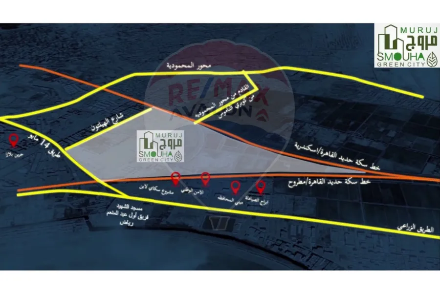 شقة للبيع 165 م سموحة (مروج)