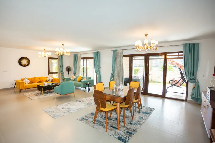 شاليه ارضي بحديقة دابل فيو للبيع 345 م مراسي (مارينا 1)