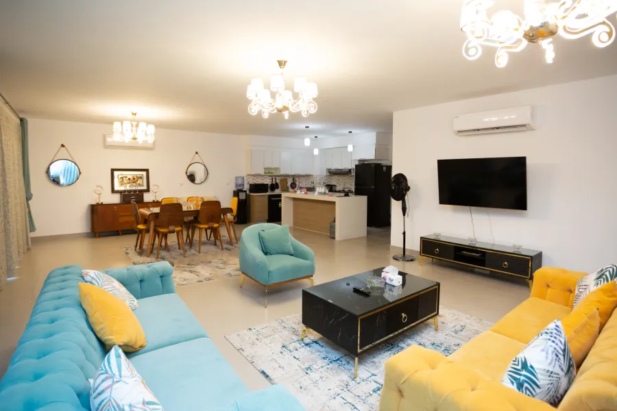 شاليه ارضي بحديقة دابل فيو للبيع 345 م مراسي (مارينا 1)