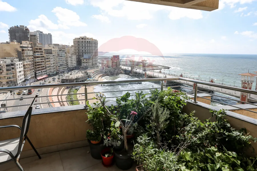 شقة للبيع 200 م ستانلي (علي البحر مباشرة) الشقة على ناصية