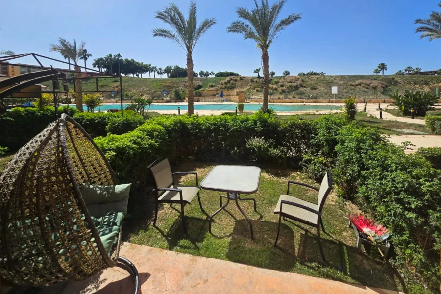 شاليه أرضي بجاردن للبيع (بورتو جولف) 88 م