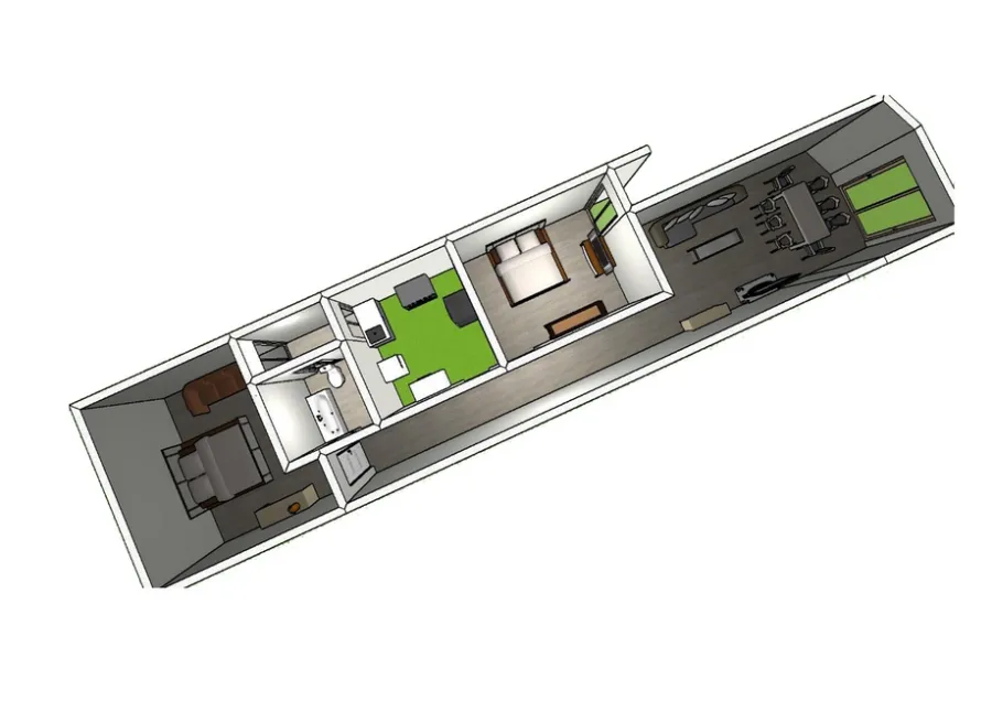 شقة للبيع 82م السيوف (ش مصطفي كامل - خطوات من كارفور و أرض المعارض) نصف تشطيب