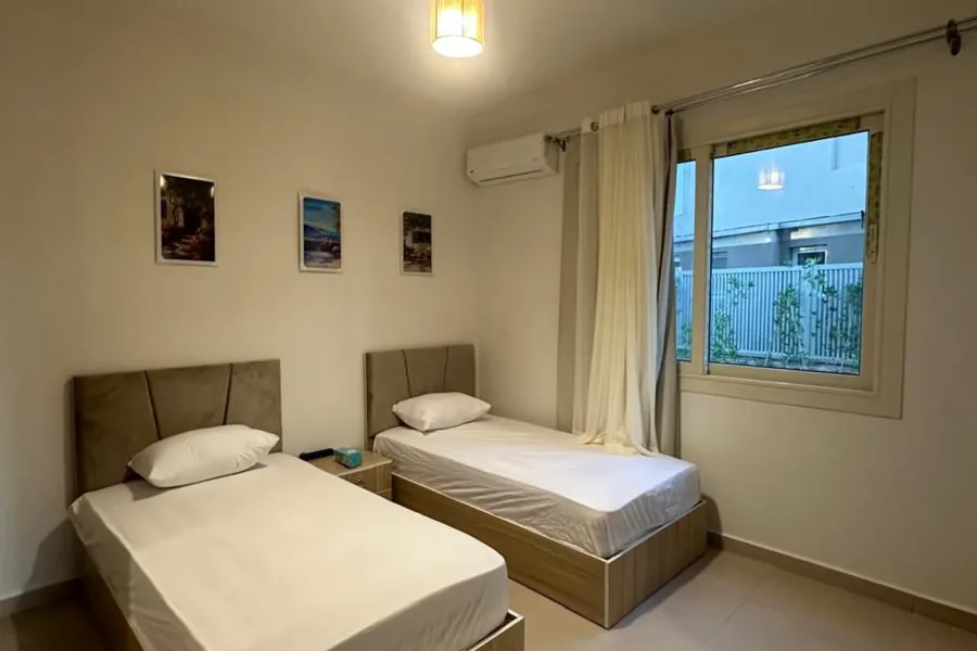 Ground floor chalet with garden for sale (Hacienda Bay - Sidi Abdel Rahman) 153 m + 218 m garden - 12,500.00 EGP (down payment + over)