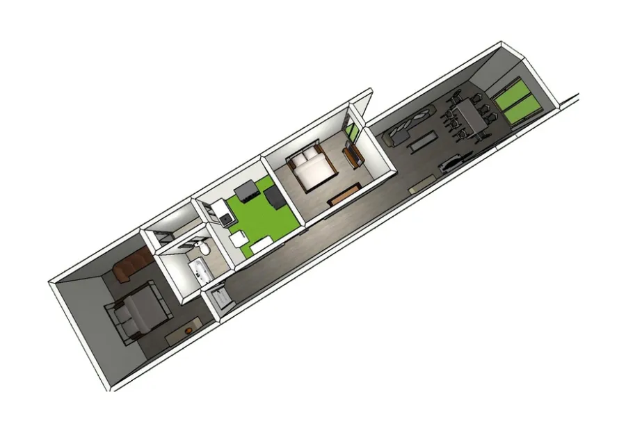 شقة للبيع 82م السيوف (ش مصطفي كامل - خطوات من كارفور و أرض المعارض) نصف تشطيب