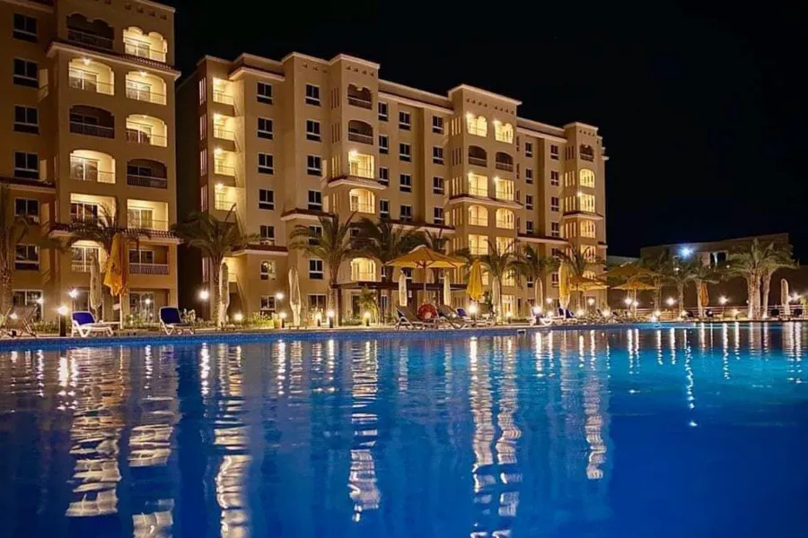 شاليه للبيع (أكوا فيو - الكيلو 91) 105 م