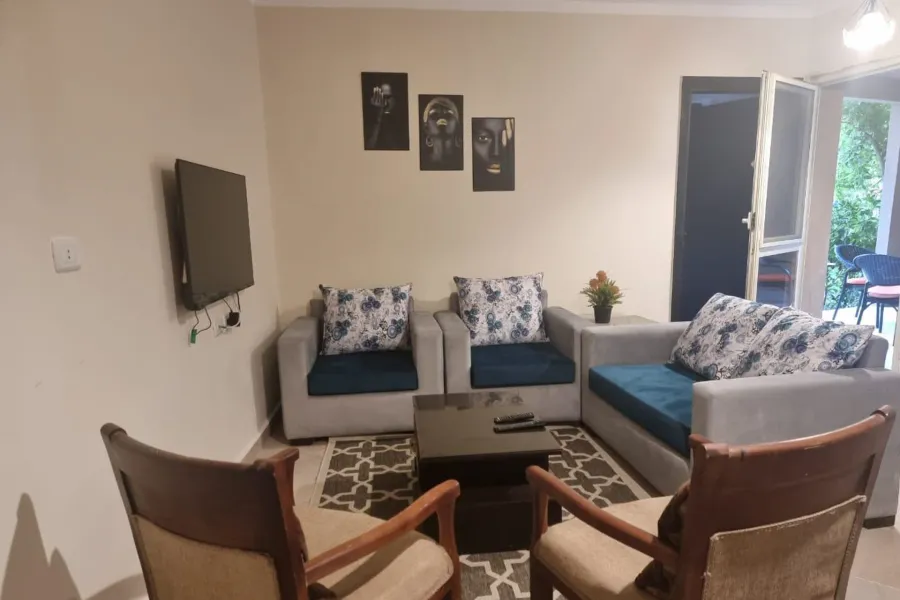 شاليه أرضى بجاردن للبيع (أكوا فيو) 96 م